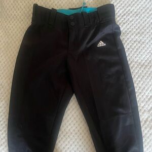 Adidas Kids Black softball pants and shorts